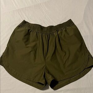 Madewell Dark Olive Athletic Shorts